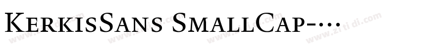 KerkisSans SmallCap字体转换 KerkisSans SmallCap字体转换